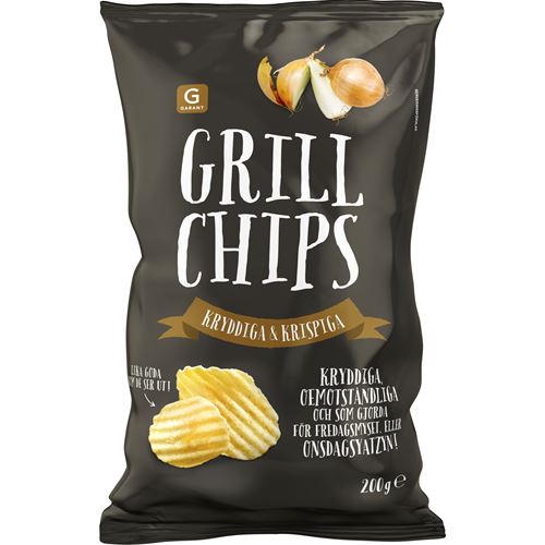 Grillchips Krispiga Räfflade