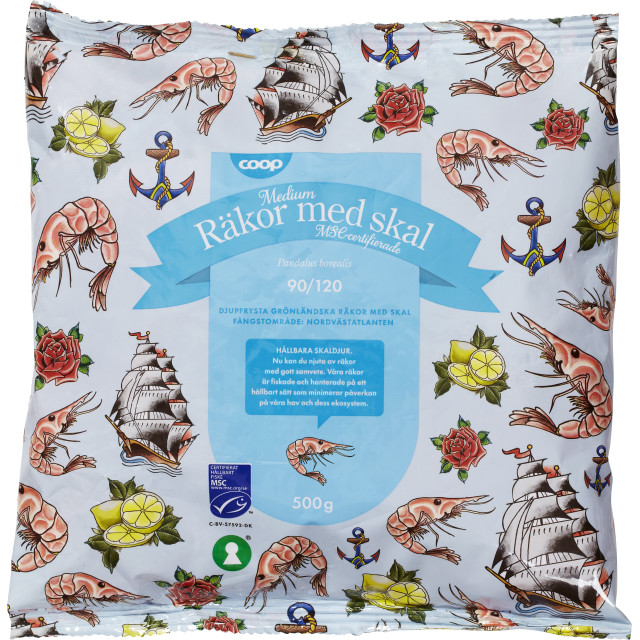 Räkor Skal 90/120 500 G