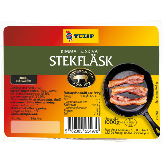 Stekfläsk Skivat
