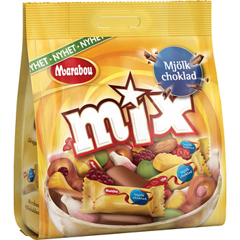 Mjölkchoklad Mix Marabou, 200g Nätmat