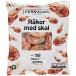 Räkor Med Skal 70-90St/Kg Fryst Lus