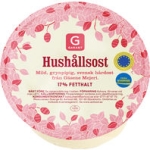 Hushållsost 17%